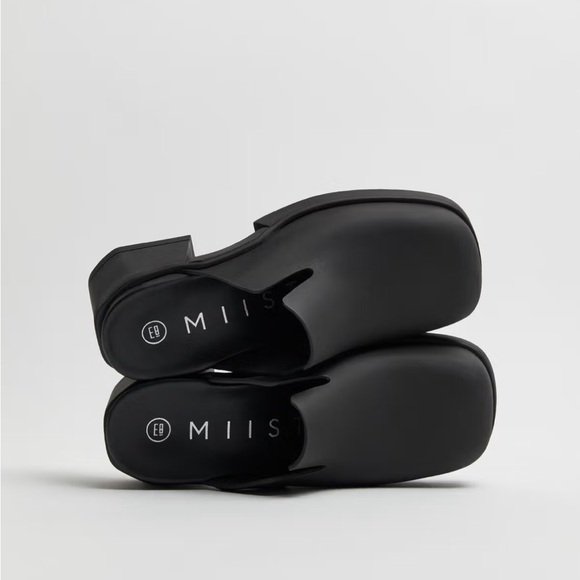 Miista Shoes - New E8 By Miista Blissa Black Mule Heels